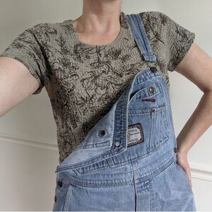 Y2K Crinkled Floral Tee